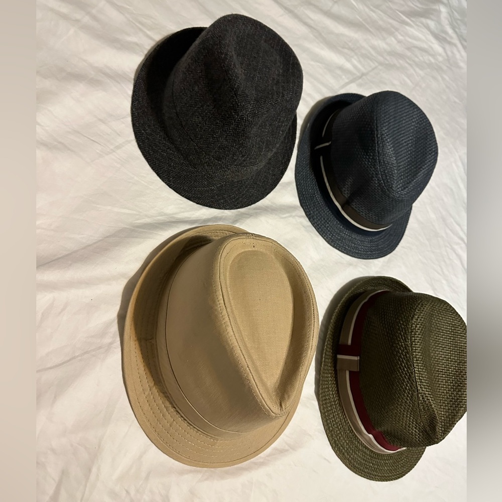Lot of (4) Fedoras- Banana Republic, & Others